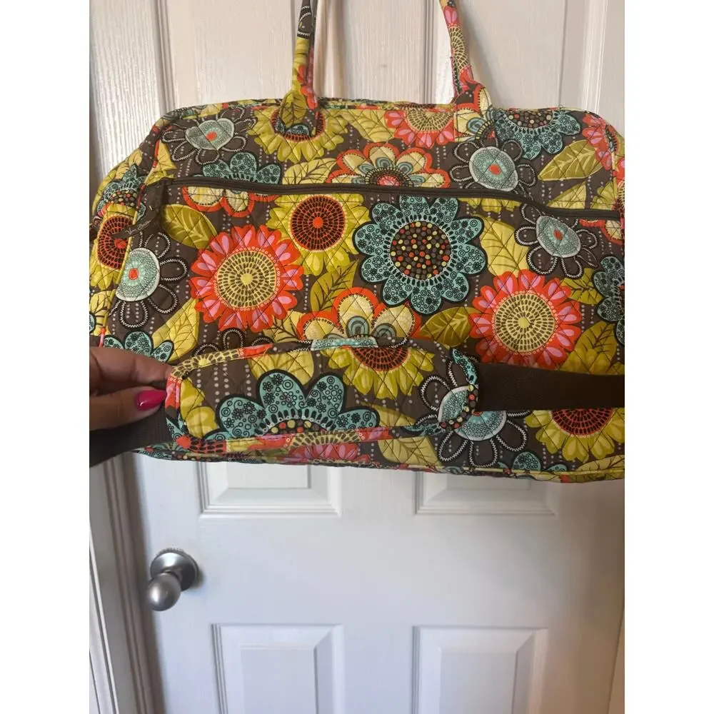 Vera Bradley “Flower Shower” XLarge Traveler/ Weekender Duffel Bag
